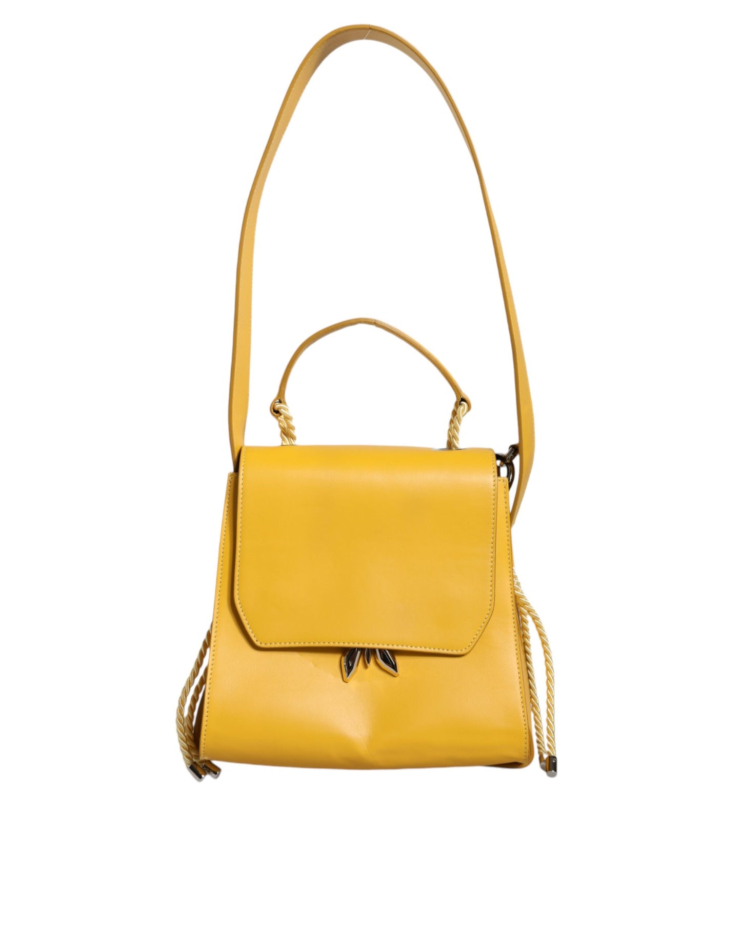 Patrizia Pepe Yellow Leather Shoulder Strap Top Handle Bag Patrizia Pepe