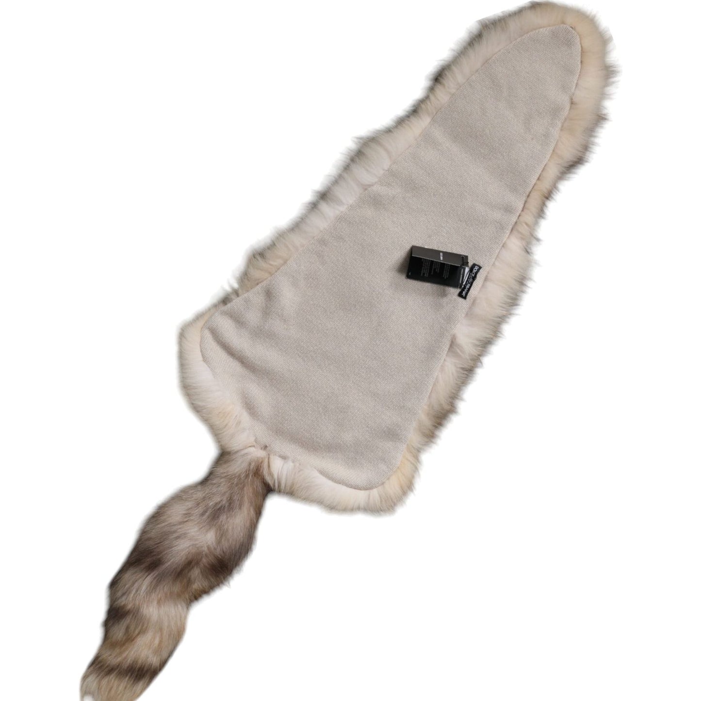 Dolce & Gabbana Brown Frost Fox Fur Neck Warmer Winter Scarf Dolce & Gabbana