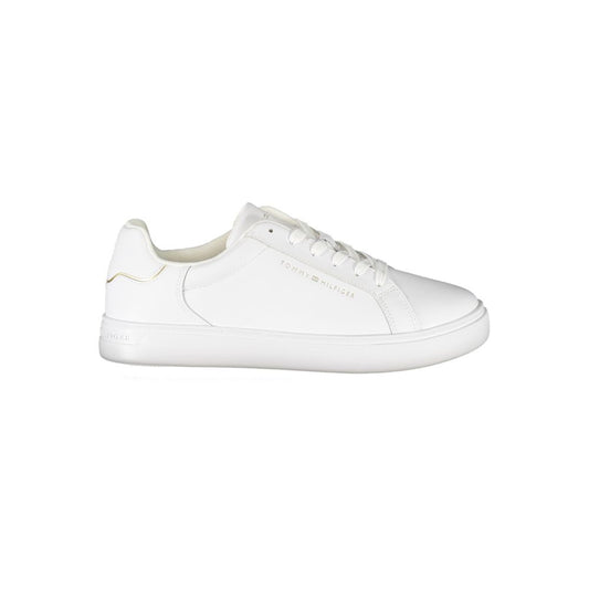 Tommy Hilfiger White Leather Women Sneaker Tommy Hilfiger