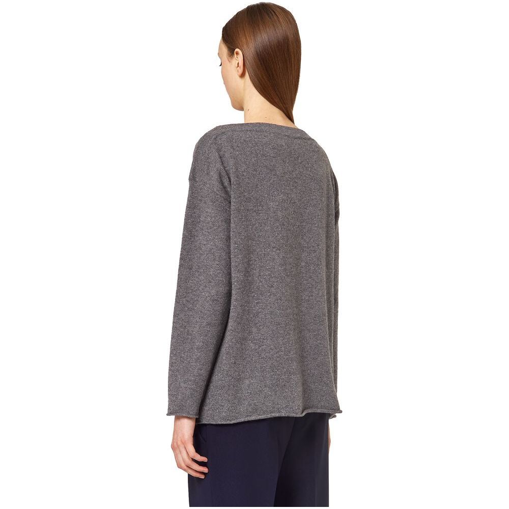 Alpha Studio Gray Cashmere Sweater Alpha Studio