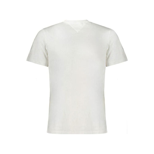 Tommy Hilfiger White Cotton Men T-Shirt Tommy Hilfiger