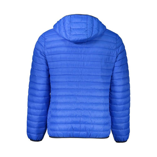 Cavalli Class Blue Polyamide Men Jacket Cavalli Class