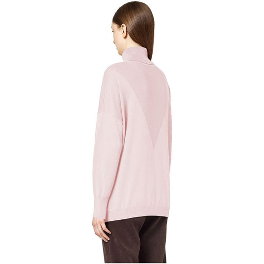 Alpha Studio Pink Silk Sweater Alpha Studio