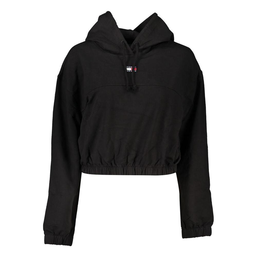 Tommy Hilfiger Black Cotton Sweater Tommy Hilfiger