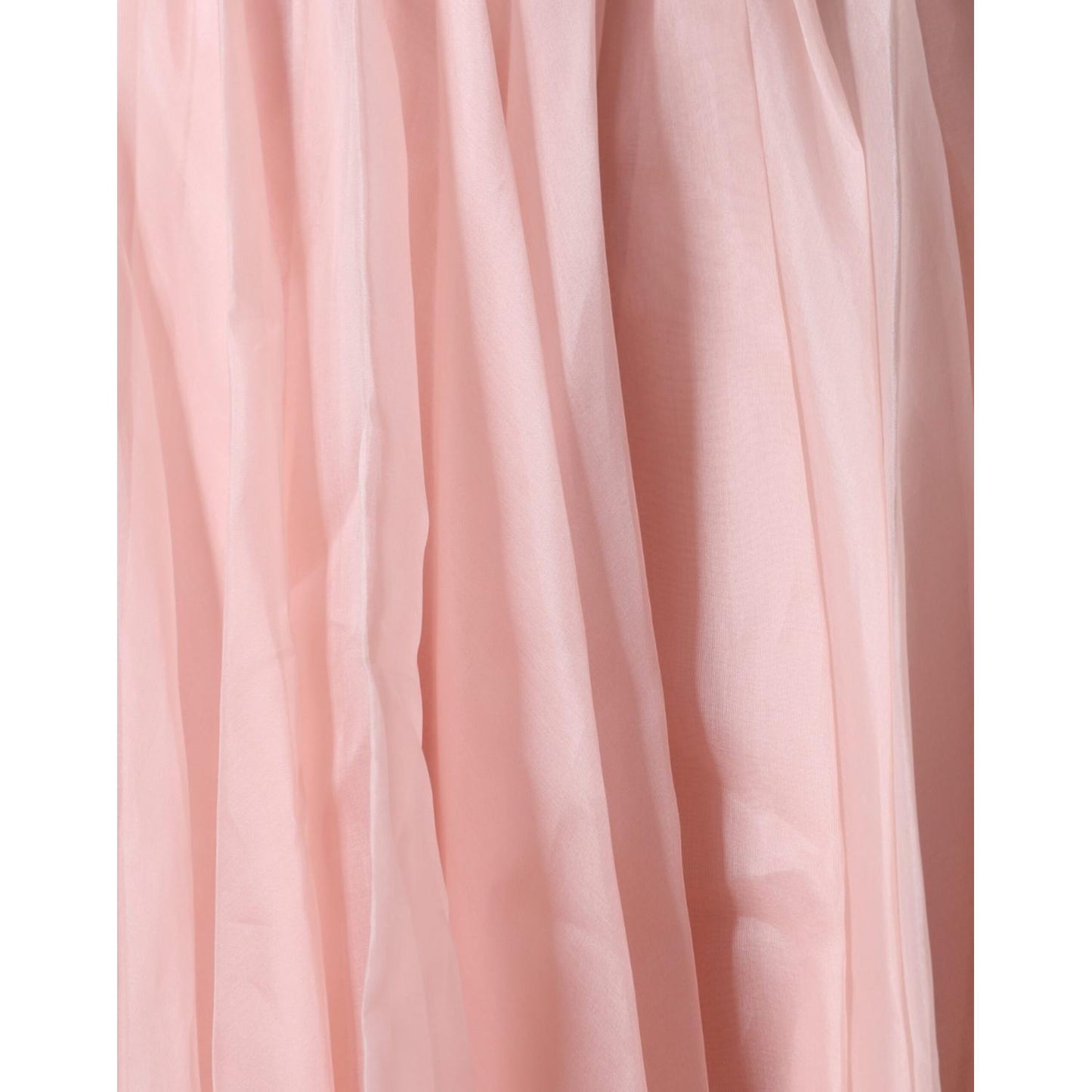 Dolce & Gabbana Pink Silk Strapless Maxi A-line Gown Dress Dolce & Gabbana