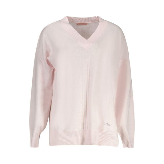 Guess Jeans Pink Acrylic Women Sweater Guess Jeans