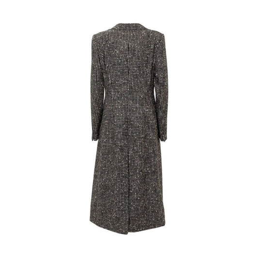 Dolce & Gabbana Brown Wool Jackets & Coat Dolce & Gabbana