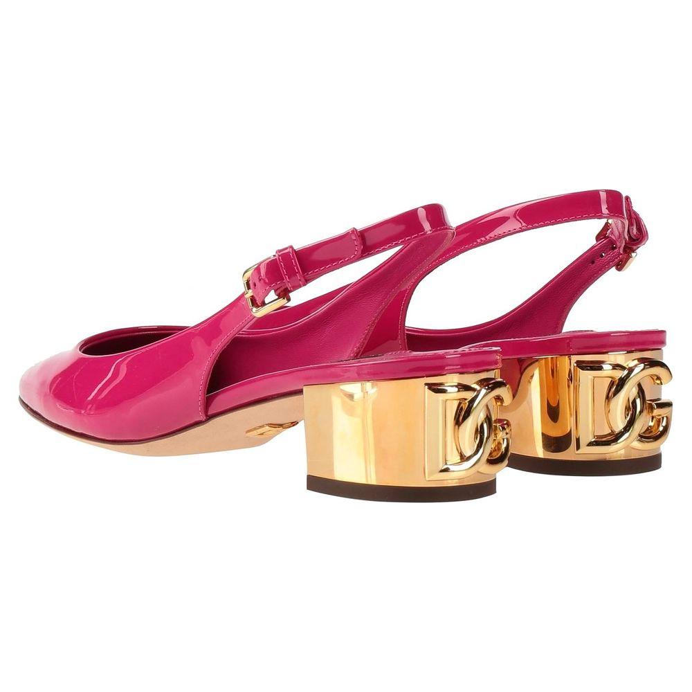 Dolce & Gabbana Fuchsia Leather Di Calfskin Pump Dolce & Gabbana