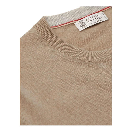 Brunello Cucinelli Beige Wool Sweater Brunello Cucinelli