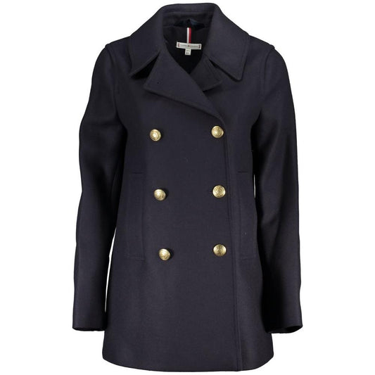 Tommy Hilfiger Blue Fabric Jackets & Coat Tommy Hilfiger