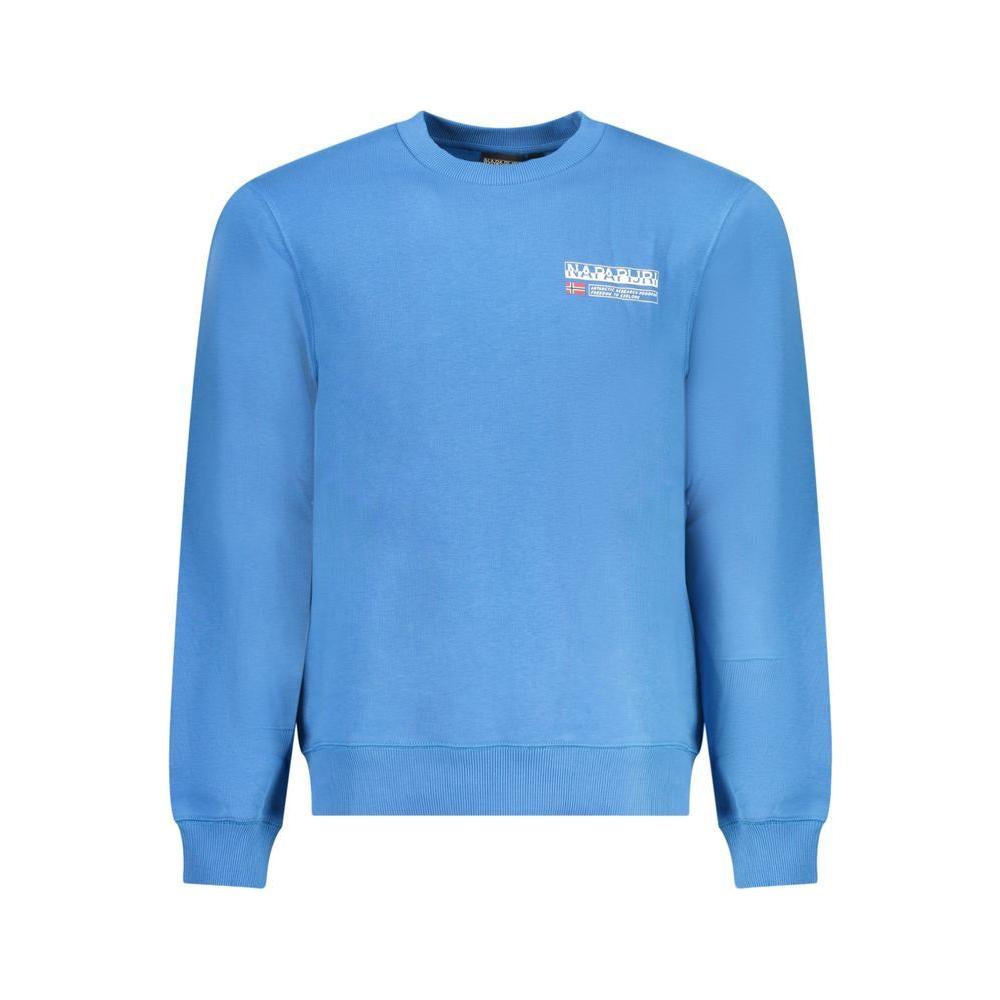 Napapijri Light Blue Cotton Sweater Napapijri