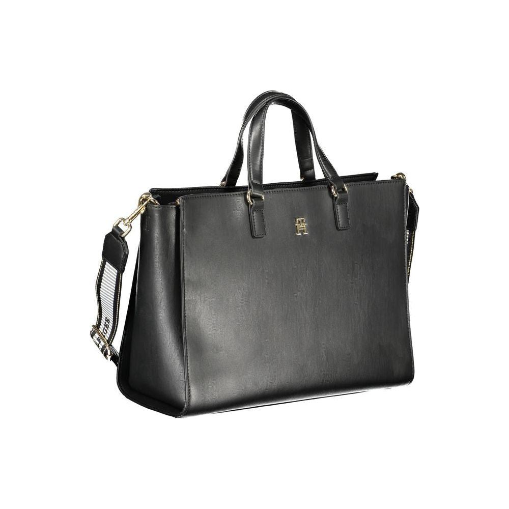 Tommy Hilfiger Black Polyethylene Handbag Tommy Hilfiger