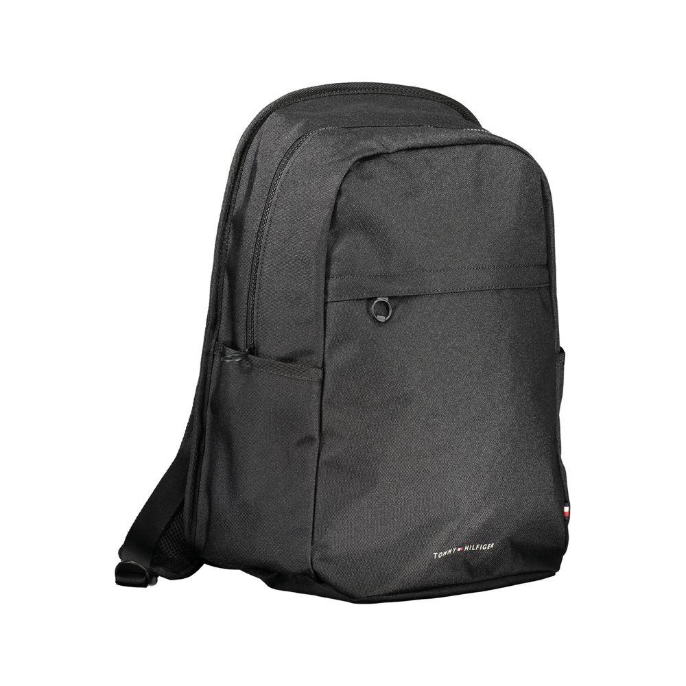 Tommy Hilfiger Black Polyester Backpack Tommy Hilfiger