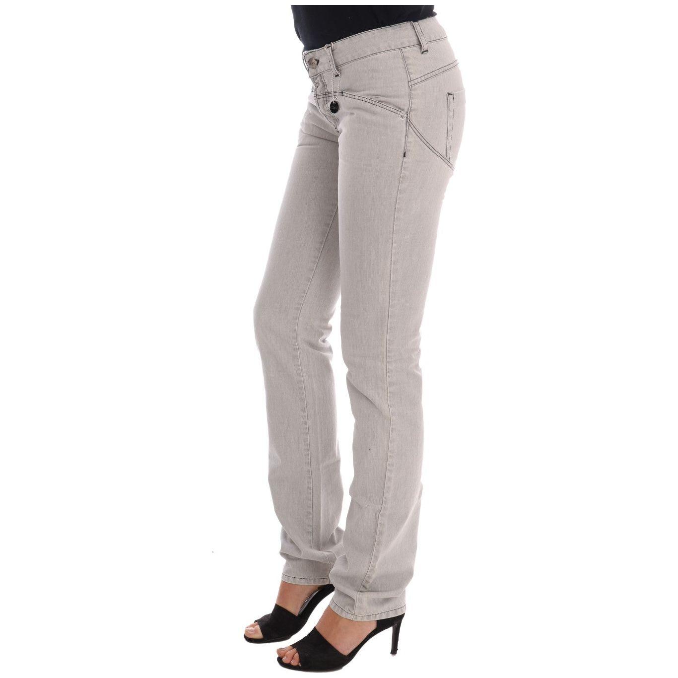 Costume National Sophisticated Gray Super Slim Jeans Costume National