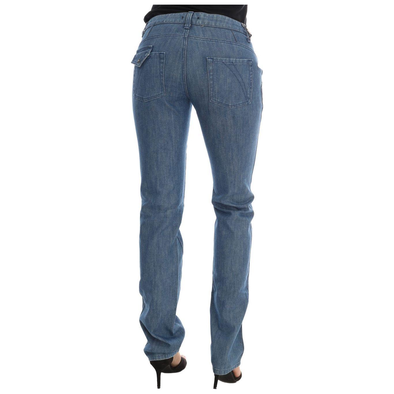 Costume National Super Slim Blue Wash Cotton Jeans Costume National