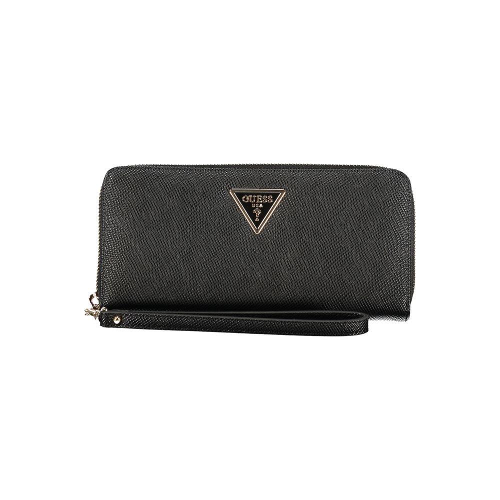 Guess Jeans Black Polyethylene Wallet Guess Jeans