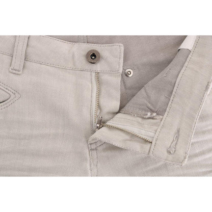 Costume National White Cotton Stretch Slim Jeans