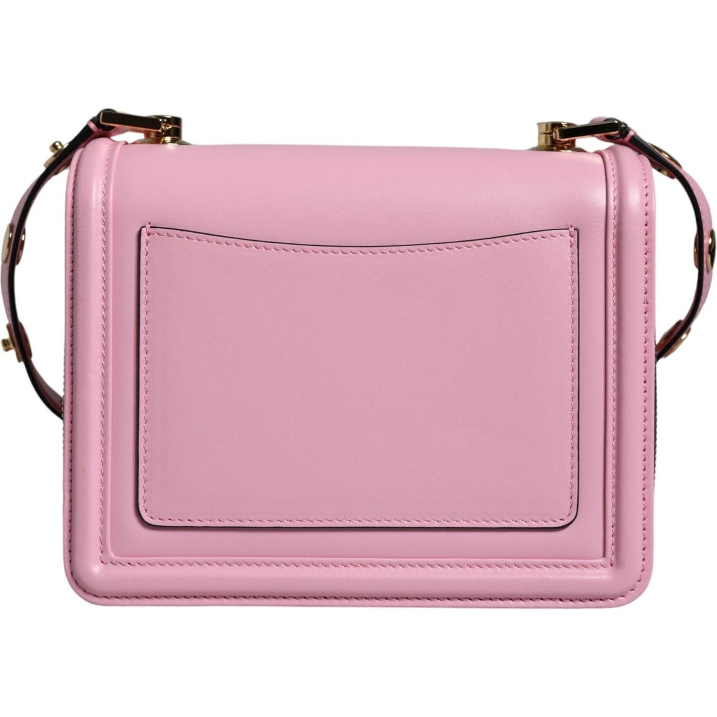 Dolce & Gabbana Baby Pink LOLA Leather Studded Crossbody Strap Bag Dolce & Gabbana