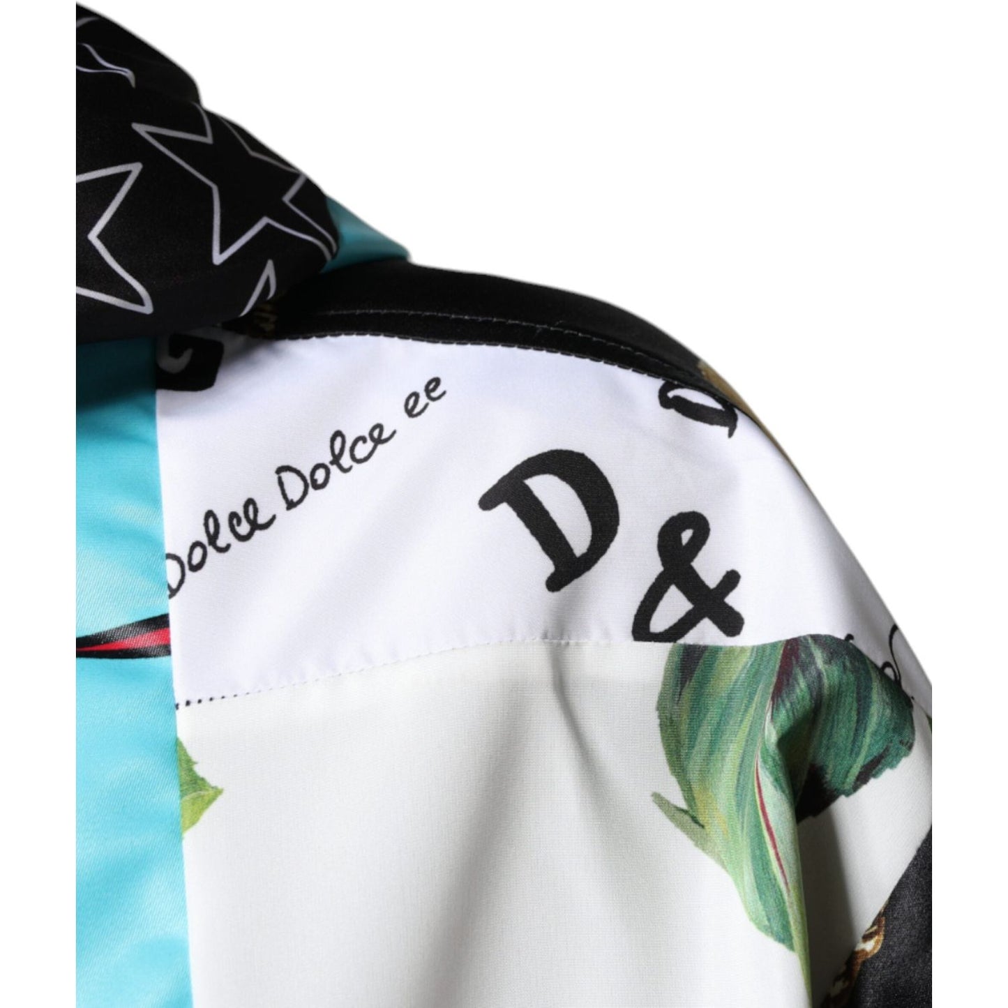 Dolce & Gabbana Multicolor Patchwork Cotton Hooded Jacket Dolce & Gabbana