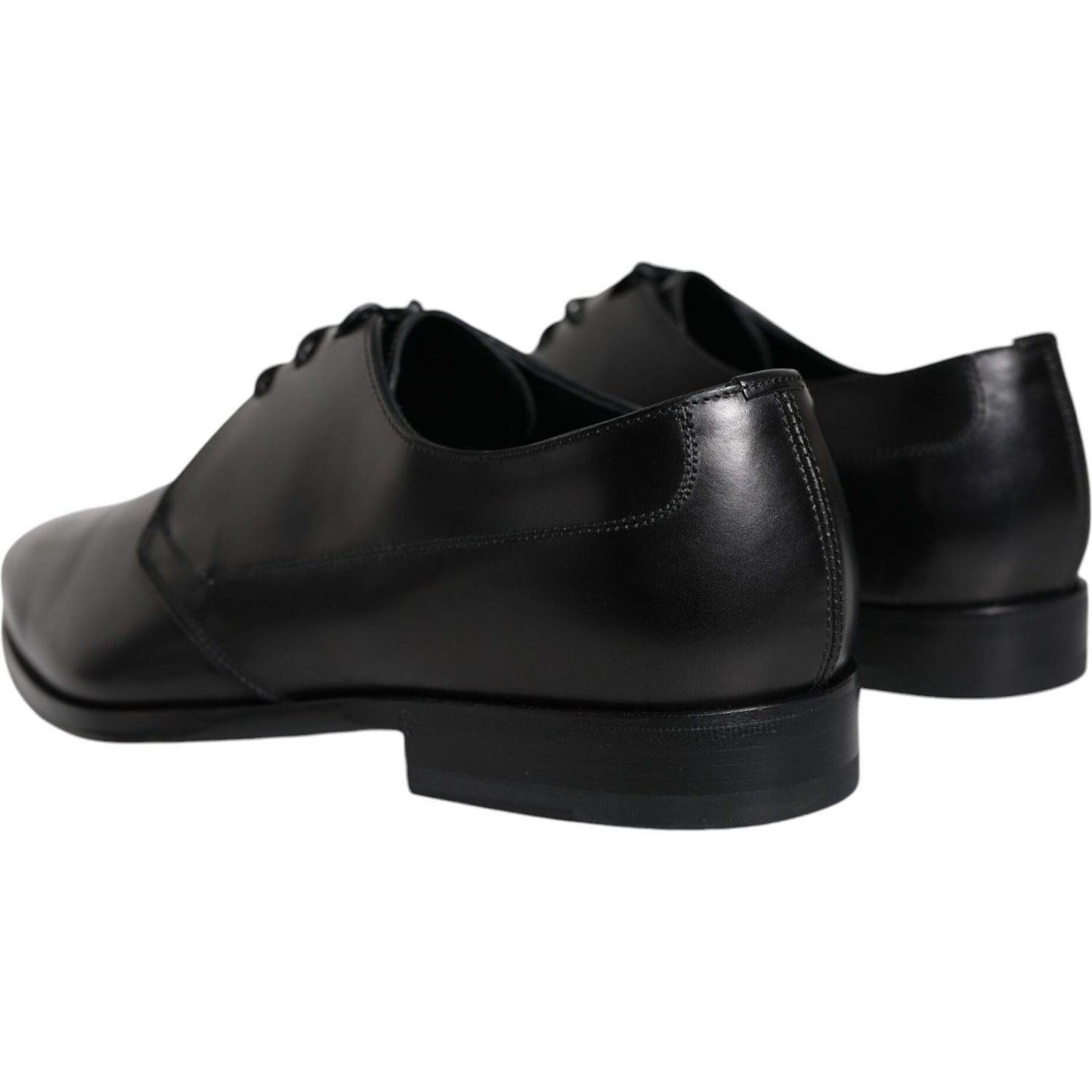 Dolce & Gabbana Black Leather Derby Formal Dress Shoes Dolce & Gabbana