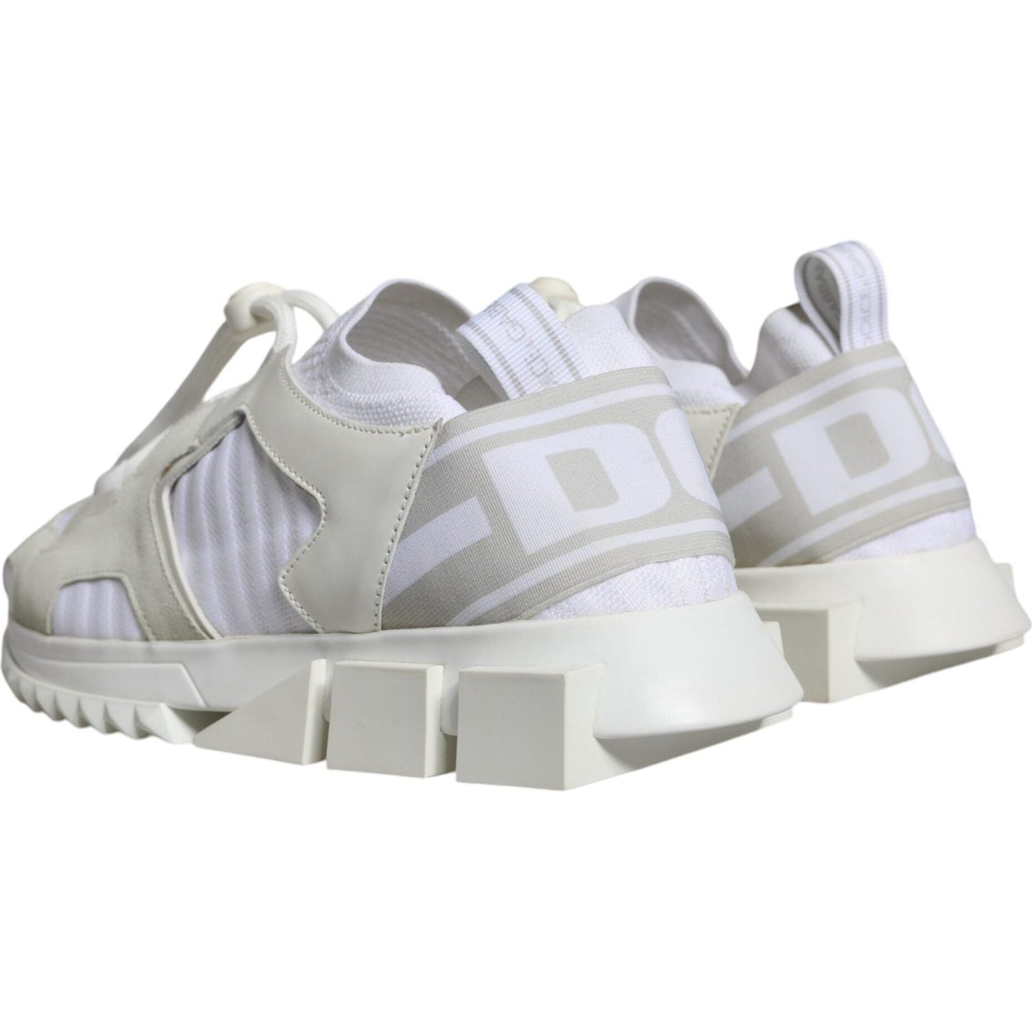 Dolce & Gabbana White Mesh Sorrento Trekking Sneakers Shoes Dolce & Gabbana