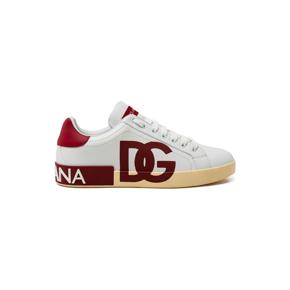 Dolce & Gabbana White Leather Sneaker Dolce & Gabbana