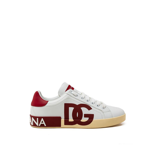 Dolce & Gabbana White Leather Sneaker Dolce & Gabbana