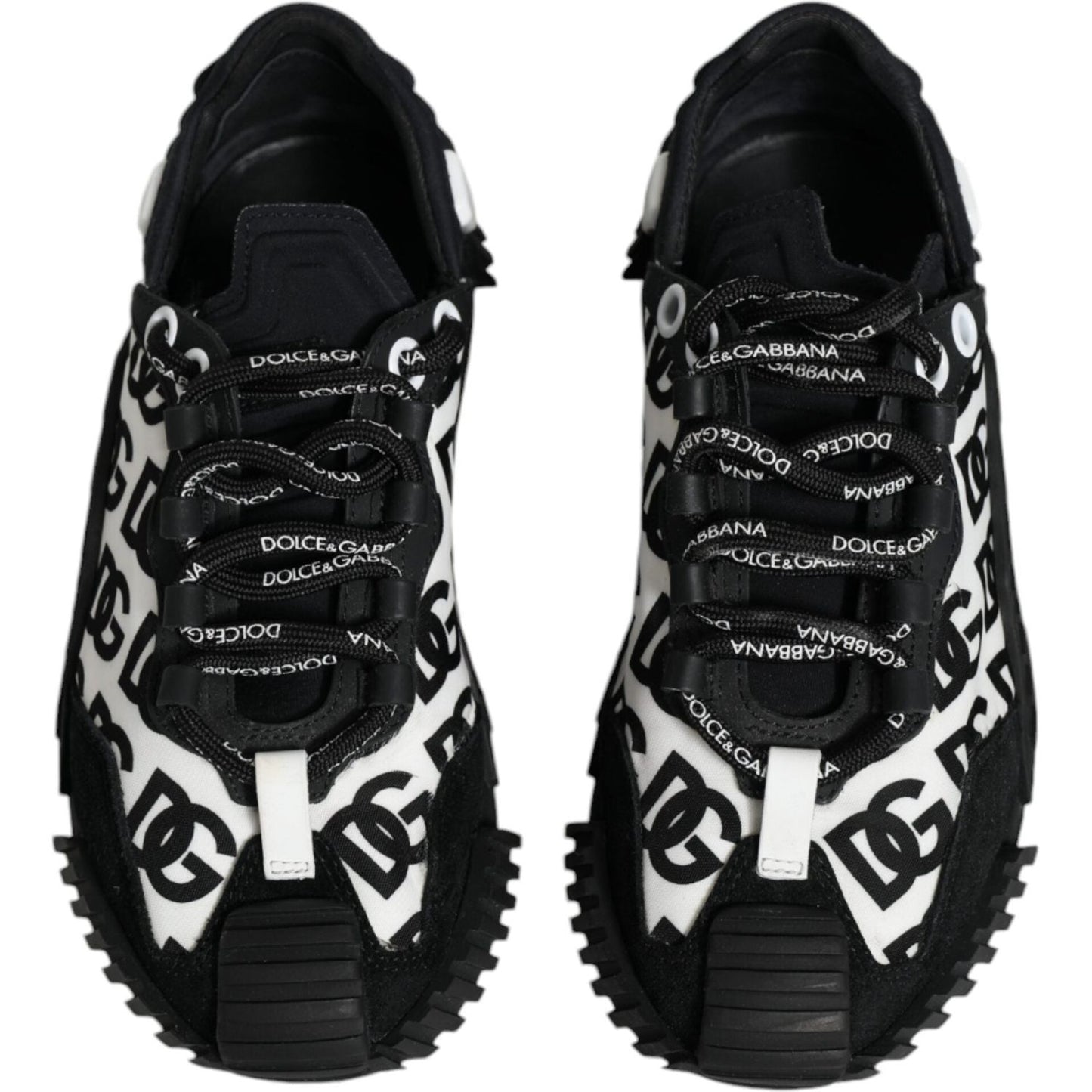 Dolce & Gabbana Black Logo Lace Up Low Top NS1 Sneakers Shoes Dolce & Gabbana