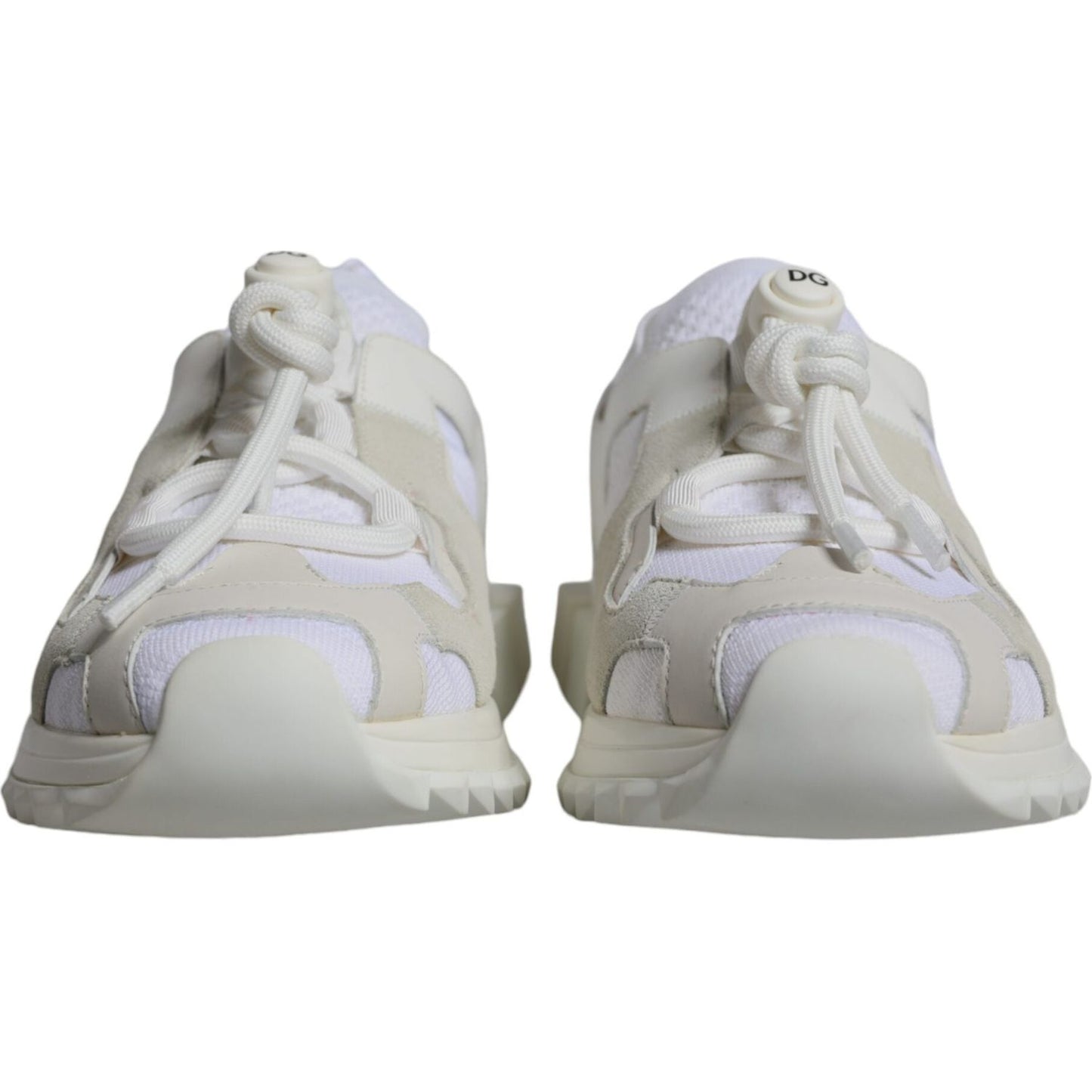 Dolce & Gabbana White Mesh Sorrento Trekking Sneakers Shoes Dolce & Gabbana