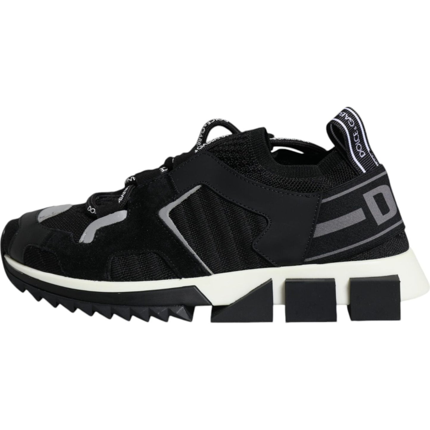 Dolce & Gabbana Black Mesh Sorrento Trekking Sneakers Shoes Dolce & Gabbana