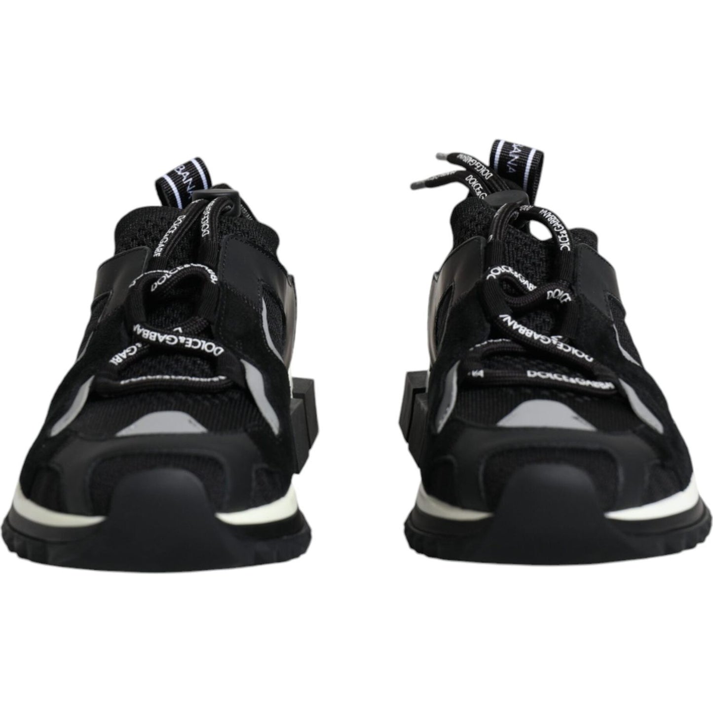 Dolce & Gabbana Black Mesh Sorrento Trekking Sneakers Shoes Dolce & Gabbana