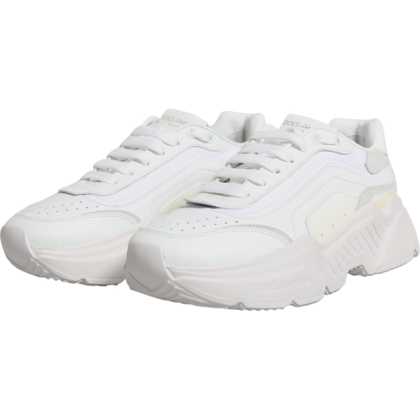 Dolce & Gabbana White Daymaster Low Top Sneakers Shoes Dolce & Gabbana