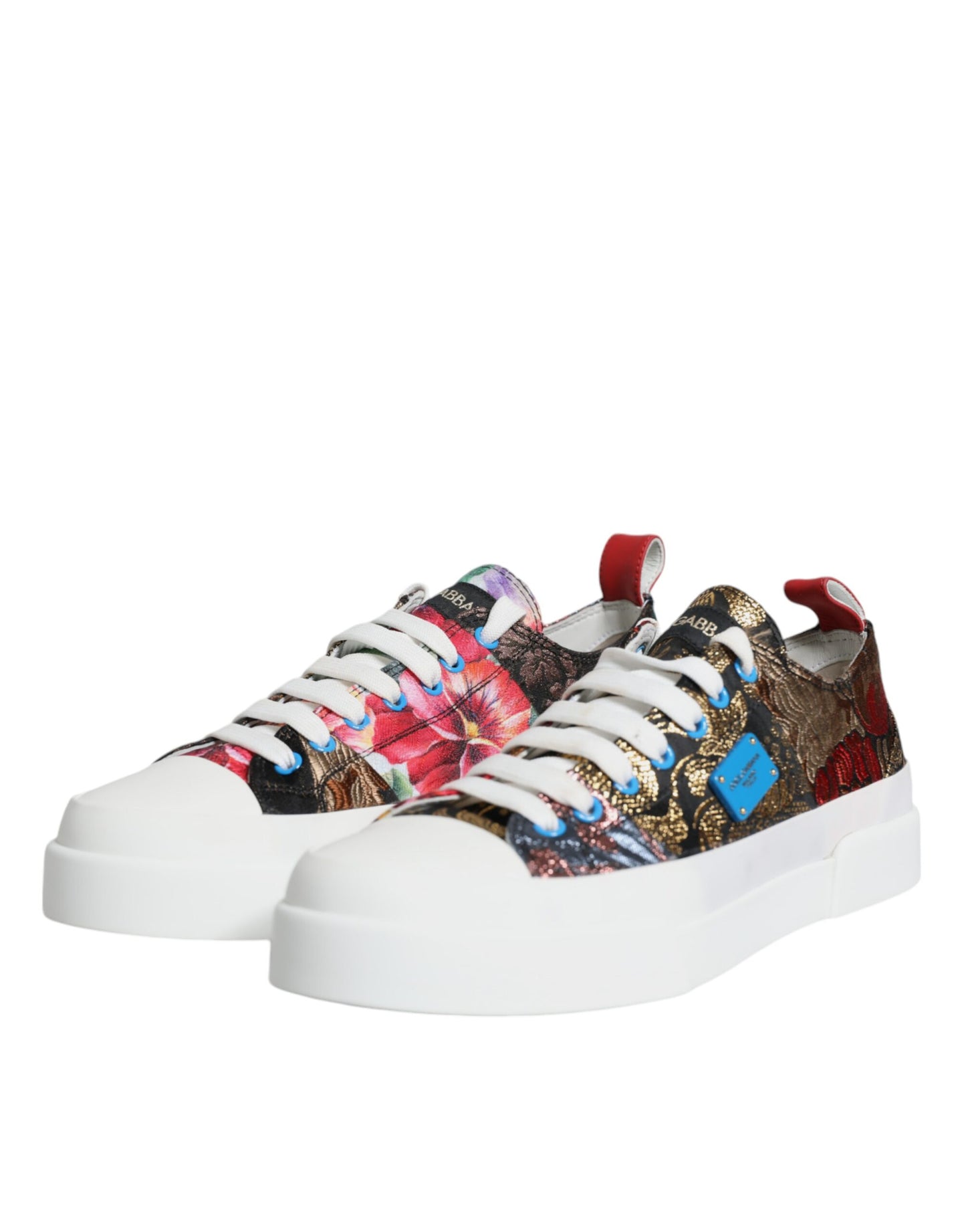 Dolce & Gabbana Multicolor Patchwork Low Top Sneakers Shoes Dolce & Gabbana