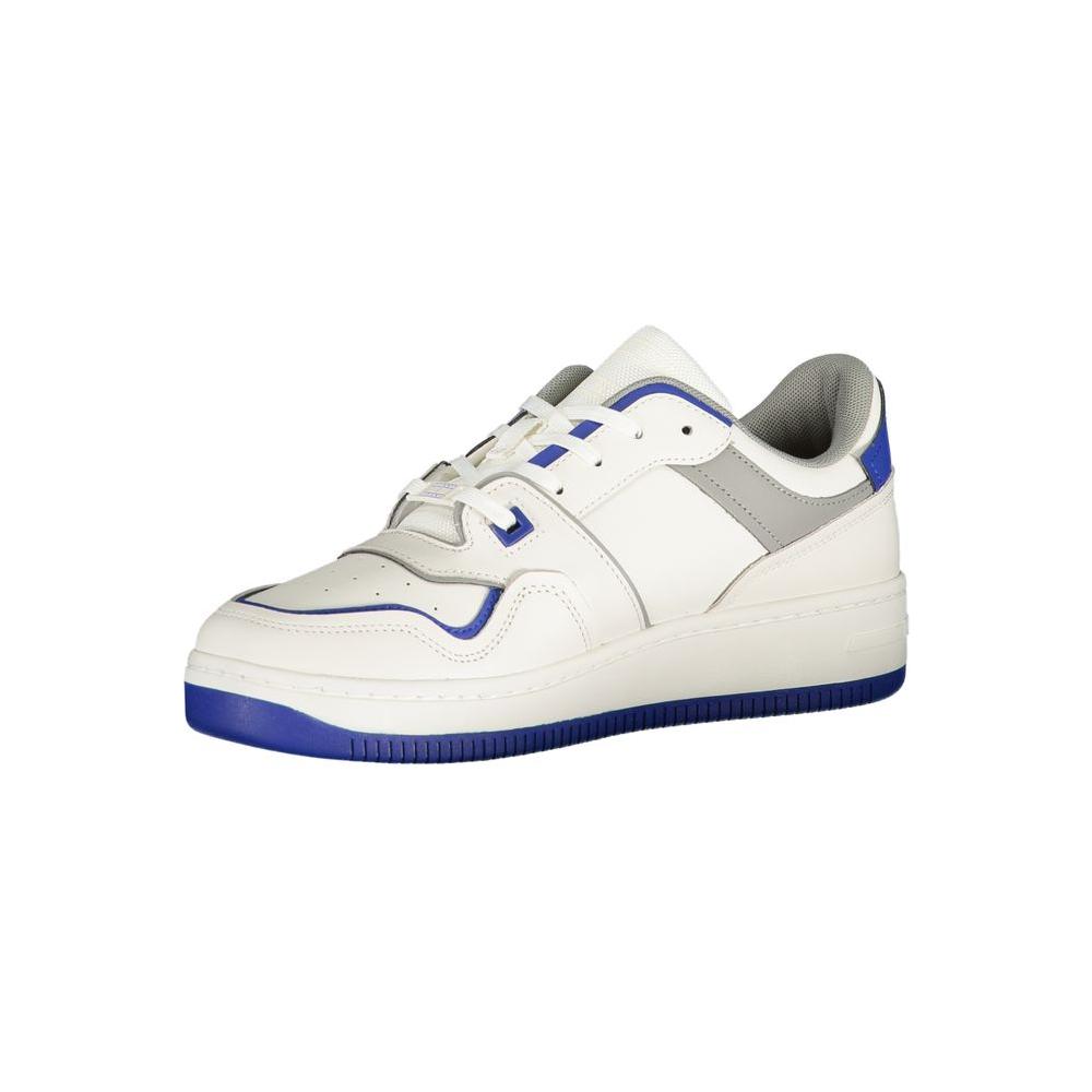 Tommy Hilfiger White Polyester Sneaker Tommy Hilfiger