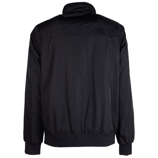 La Martina Black Polyester Jacket La Martina