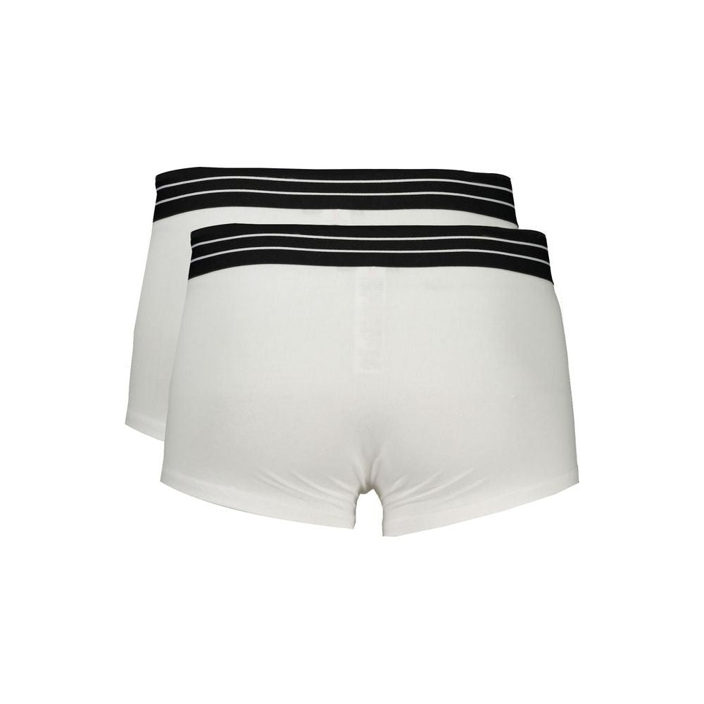 Cavalli Class White Cotton Underwear Cavalli Class