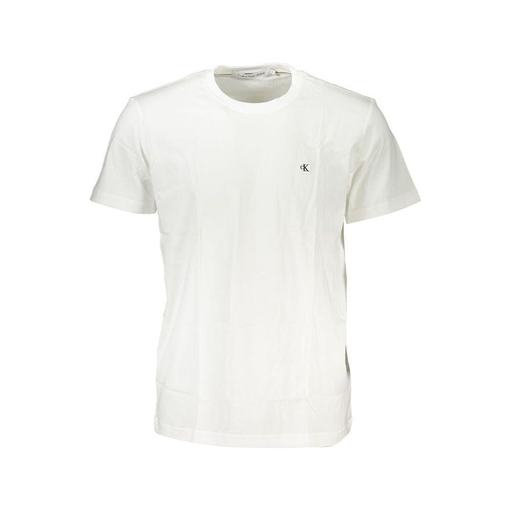 Calvin Klein White Cotton T-Shirt Calvin Klein