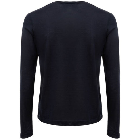 Corneliani Blue Silk T-Shirt Corneliani