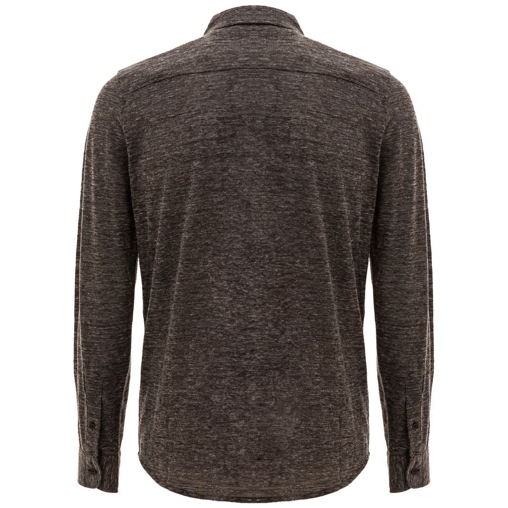 Corneliani Gray Wool Shirt Corneliani