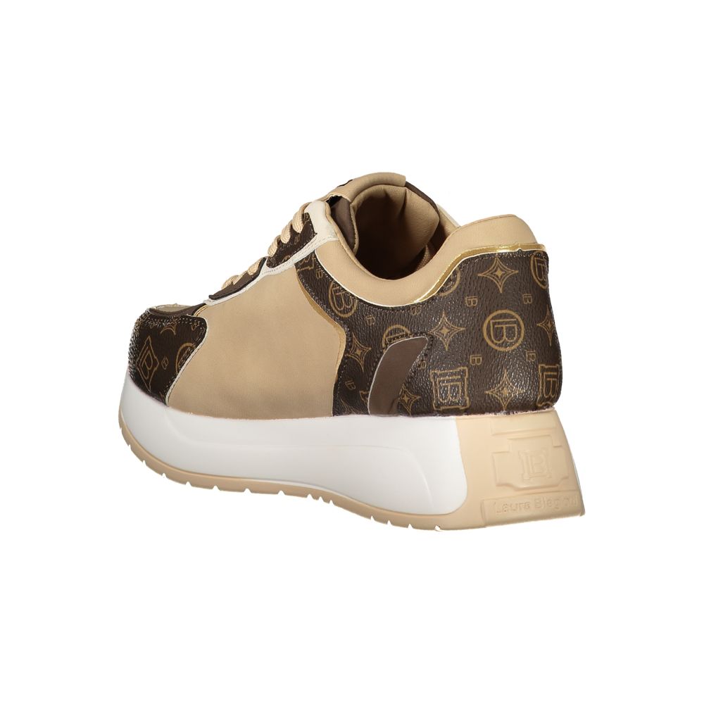 Laura Biagiotti Beige Polyethylene Sneaker Laura Biagiotti