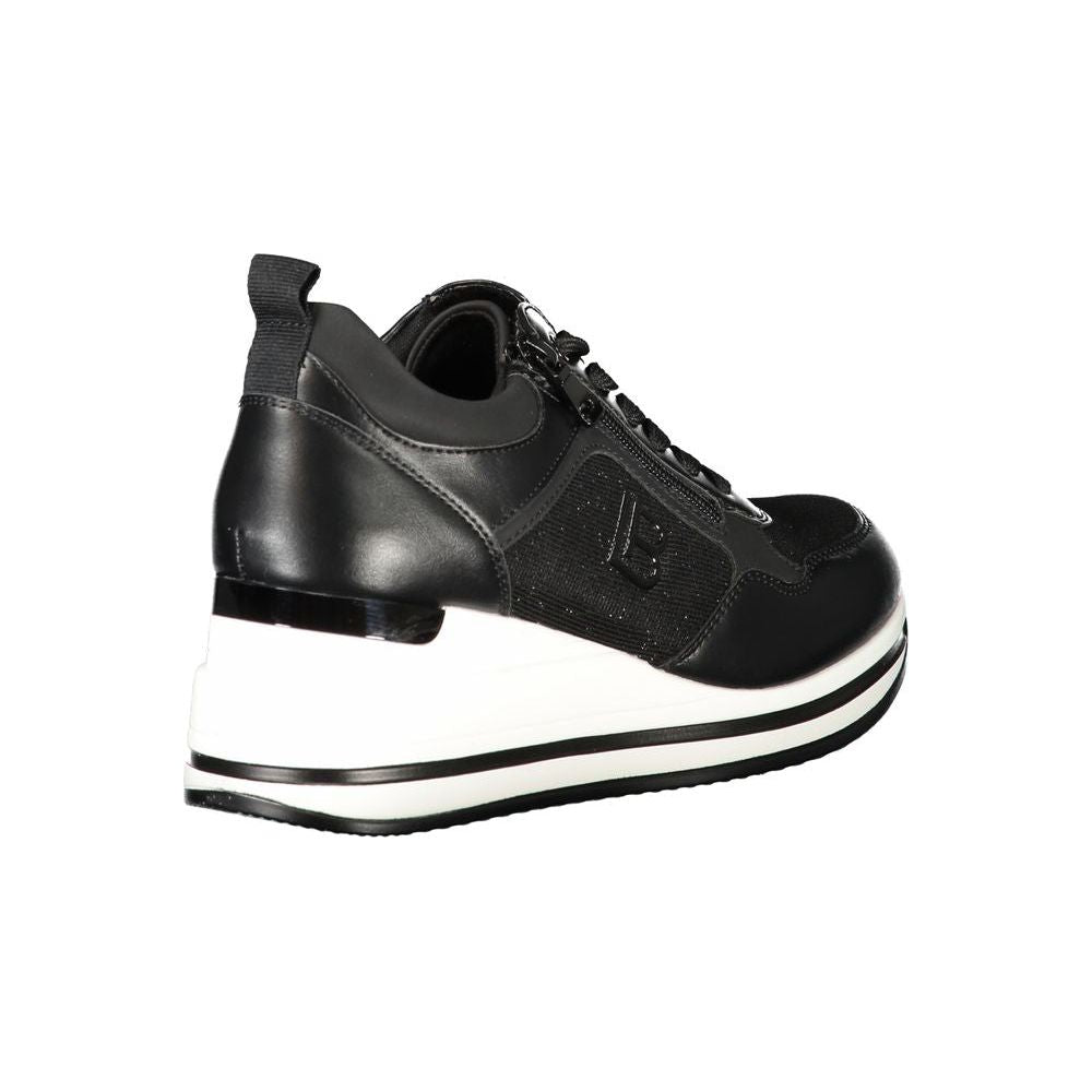 Laura Biagiotti Black Polyester Sneaker Laura Biagiotti