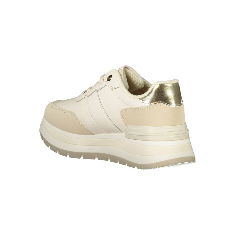 Laura Biagiotti Beige Polyester Sneaker Laura Biagiotti