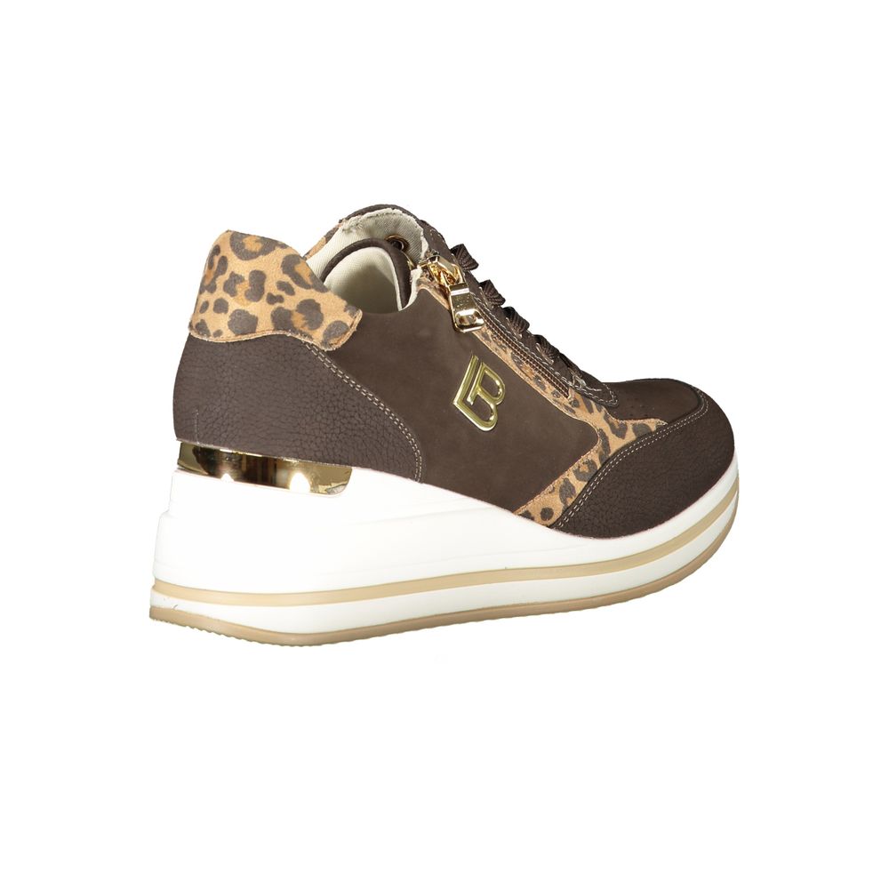 Laura Biagiotti Brown Polyester Sneaker Laura Biagiotti