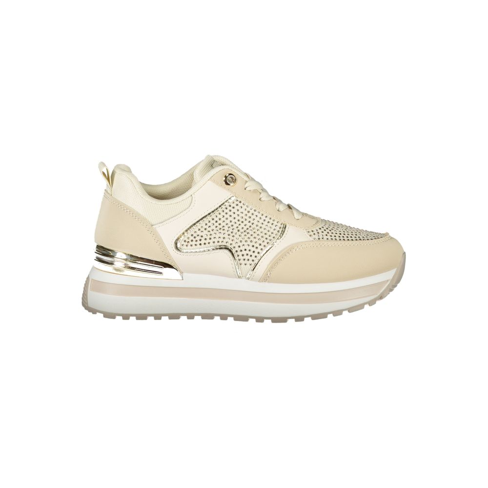 Laura Biagiotti Beige Polyester Sneaker Laura Biagiotti