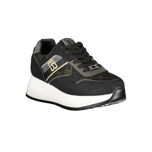 Laura Biagiotti Black Polyester Sneaker Laura Biagiotti