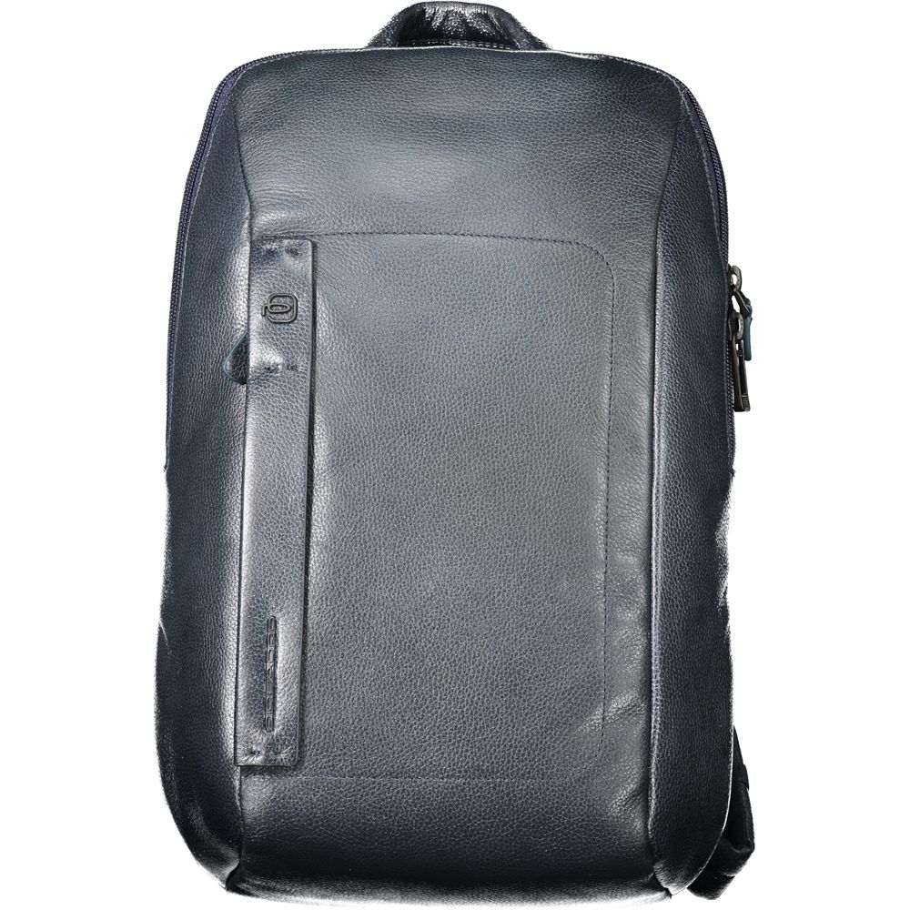 Piquadro Blue Leather Backpack Piquadro