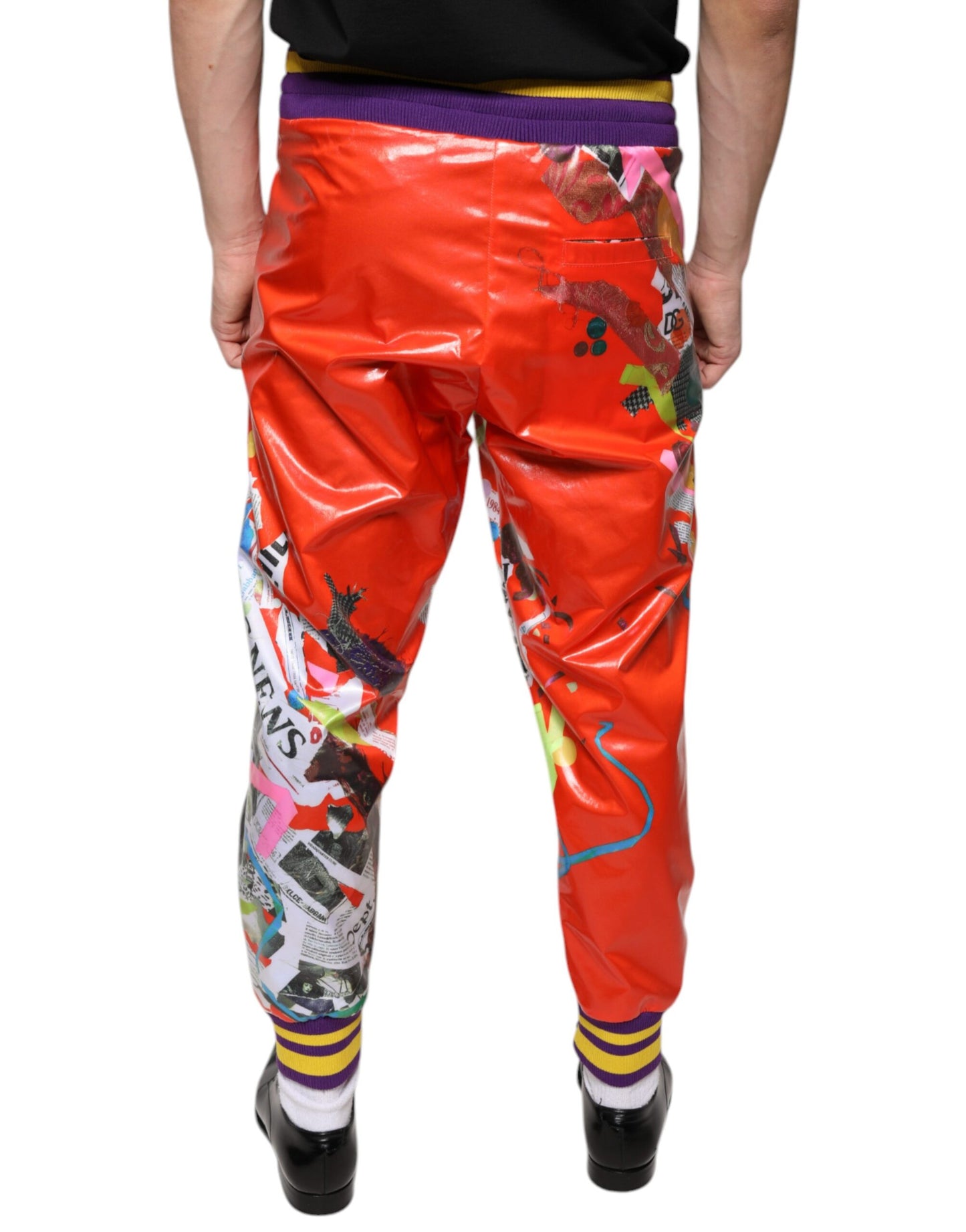 Dolce & Gabbana Multicolor Printed Jogger Sweatpants Pants Dolce & Gabbana