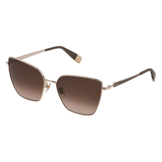 Furla Brown Metal Sunglasses Furla