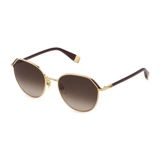 Furla Brown Metal Sunglasses Furla