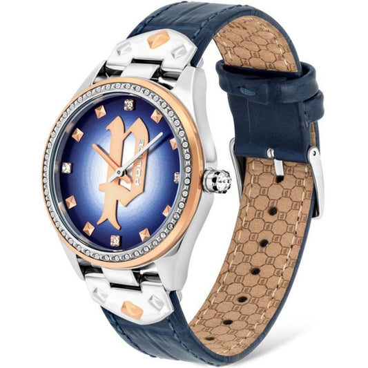 Police Blue Leather Watch Police